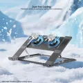 XUNDD XDHO-082 Laptop Cooling Stand with Dual Fans RGB Lighting Foldable Notebook Bracket. 