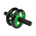 Braked AB Exercise Wheel - Black and Green.