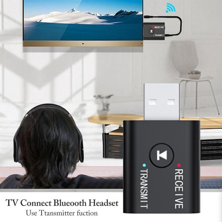 BT5.0%20Bluetooth%20Adapter%20Wireless%20Audio%20Receiver%20and%20Transmitter%20Dual%20Function%20AUX%203.5mm%20Jack%20USB%20Dongle%20For%20Speaker%20Headset%20Car%20-%20Image%206