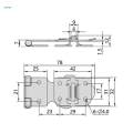Stainless Steel Door Hasp Padlock Clasp for Cabinet Container Drawer S.