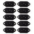 10X IEC 320 C14 Male Plug 3 Pins PCB Panel Power Inlet Socket Connector. 