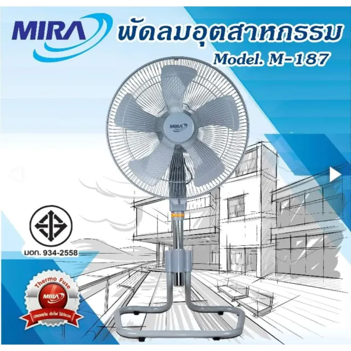 Mira M187 Industrial Stand Fan, Size: 18 inch, Made in Thailand - Signifying Quality