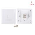 86 Type Computer Socket Panel CAT5E Network Module RJ45 Interface Outlet. 
