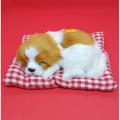 Sleeping Dog Toy Brown Color. 
