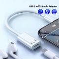 USB C to iOS Earphone Audio Adapter Cable for iPhone 15 promax Headphone Adapter Type C to Lightning Audio Converter for iPadPro. 