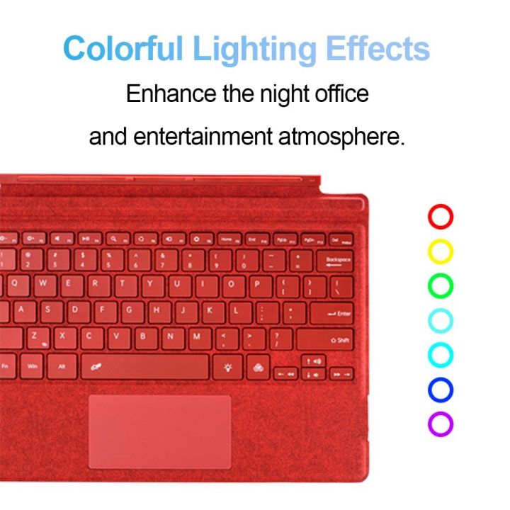 Microsoft%20Surface%20Keyboard%20Pro%203/4/5/6/7%20BT%205.1%20Colourful%20Backlit%20Magnetic%20Slim%2010m%20Range%20Design%20for%20Surface%20Pro%20Keyboard%20-%20Image%207