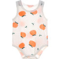 Newborn triangular hayi summer baby one-piece thin sleeveless cotton belly protector mesh baby vest bag fart clothes. 