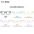OQ BOGA 6 Colors Anti Blue Light Anti Radiation Kids Computer Glasses Boys Girls Eye Protection Round Frame Silicone Children Eyewear. 