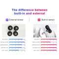 TOHAYIE Smart Car TMPS Solar Power Waterproof LCD Display Auto Tyre Tire Pressure Monitoring System with Clock (External). 