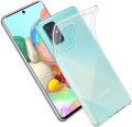 Samsung Galaxy A51 Premium Silicone Case Crystal Clear Soft TPU Ultra-Thin Transparent Flexible Protective Mobile Phone Back Cover - Mobile Back Cover. 
