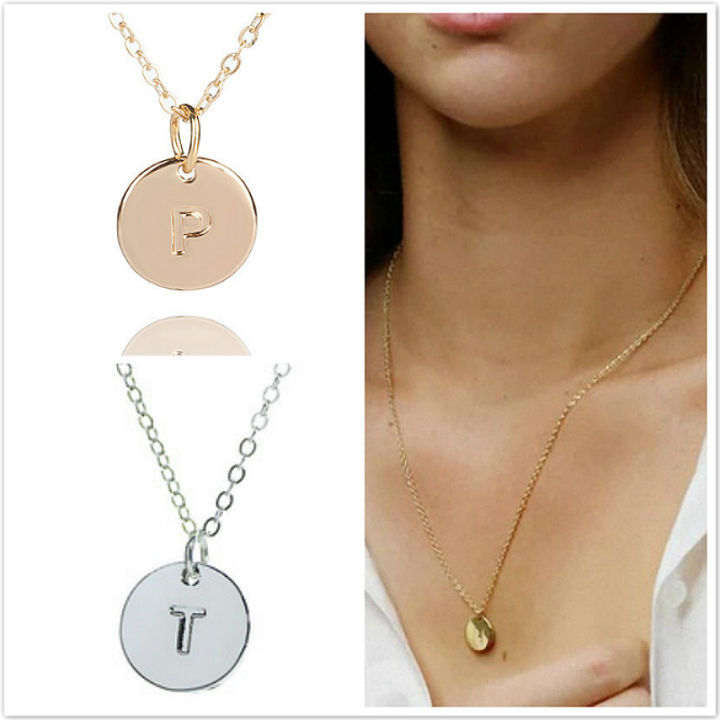 【Daily Necessities For Anyone Store】2019 Gold Initial Necklace Letter Necklace Initials Pendant Necklaces for Women Girls Best Birthday Gift