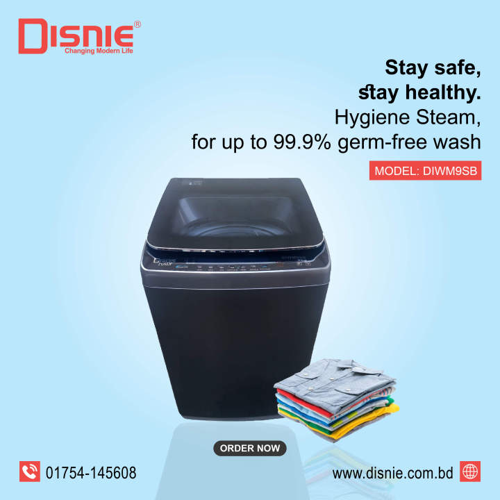 Disnie Full Automatic Washing Machine DIWM9SB - 9 KG