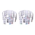 2X Piano Keyboard Stickers Grand/Electric Piano 61 Keys Stave Notation Note Strip Label Symbol for Beners Students. 