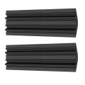 BRADOO-4 Pcs Acoustic Panels Studio Acoustic Soundproof Foam,Sound Treatment Bass Trap Corner,Sound Panels Wedges,12X12X48cm. 