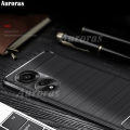For OPPO A38 4G Phone Case Carbon Fiber Soft TPU Silicone Anti-fingerprint Shockproof Business Protection for OPPO A38 Cover Casing HP. 