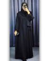 New Kuchi Design Abaya Islamic Outfit {Borkha With Hizab} 2 Part Fashion Made With Dubai Cherry Georgette Premium Stylish Party Borka For Women Design 01.