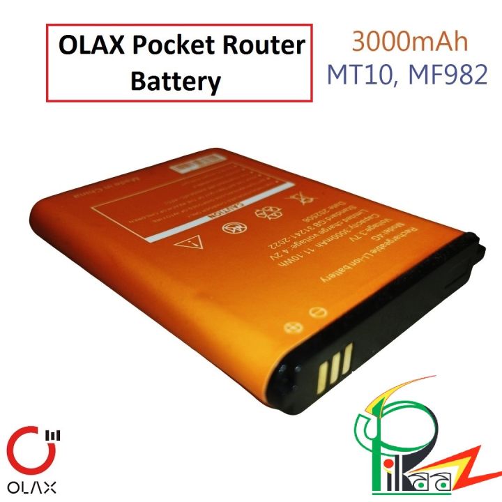 Num Router Battery OLAX Pocket Router Battery 3000mAh for MT10 MF982 | 3.7V 11.10Wh Li-Ion ...