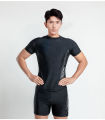 Jiyang swimsuit men's swim trunks 22 new short sleeve five-point pants full body suit hot spring men's swimsuit teen. 