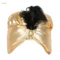 Indian Sultan Turban Hats Pleated Indian Cap Arab Headwear Sultan Hat for Fancy Dress. 