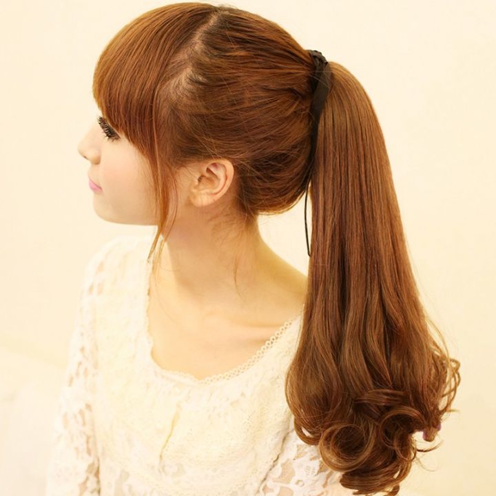 Short%20Wig%20Women's%20Long%20Curly%20Hair%20Ponytail%20Mid-Length%20Pear%20Flower%20Realistic%20Tied%20Curly%20Hair%20Tail%20Ponytail%20Fake%20Braid%20Short%20Hair%20-%20Image%205