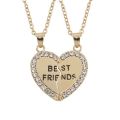 New Best Friends Necklace For Women Girls Broken Heart Puzzle Musical Note Pendant Necklaces BFF Friendship Forever Jewelry Gift.