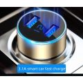 3.1A Car Charger for Cigarette Lighter 12V 2 Port Dual USB Quick Fast Charging Car Charges With LED Display Voltmeter For Cars.