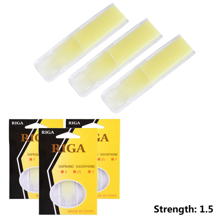 3Pcs Treble Saxophone Reeds Synthetic Resin 1.5/2.0/2.5 Reed Strength Sax Woodwind Instrument Plastic Parts Accessories
