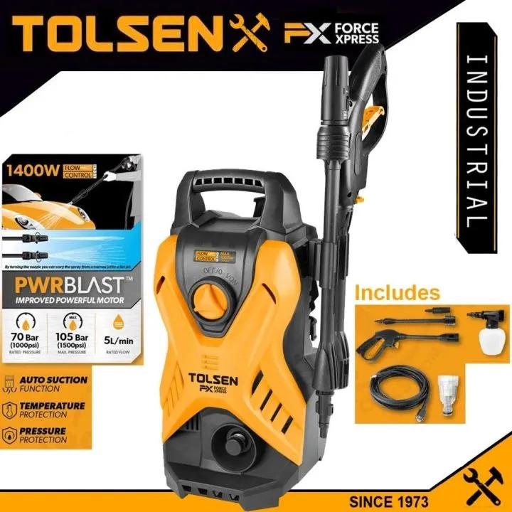 TOLSEN%201400W%20105Bar%20High%20Pressure%20Washer%20Car%20Washer%201500PSI%20w/%20Self%20Priming%20Function%20FX%20Series%20Model:%2079588%20-%20Image%204