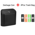 Hanging Car Trash Can Vehicle Garbage Dust Case Storage Box Abs Square Pressing Trash Bin Auto Interior Accessories For Car. 