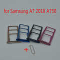 Dual Sim Tray With Sd Card For Samsung Galaxy A7 2018 - Pin. 