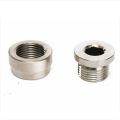 HA Universal Oxygen Sensor Hex Screw And Nut 304 Stainless Steel Oxygen Sensor-Sliver. 