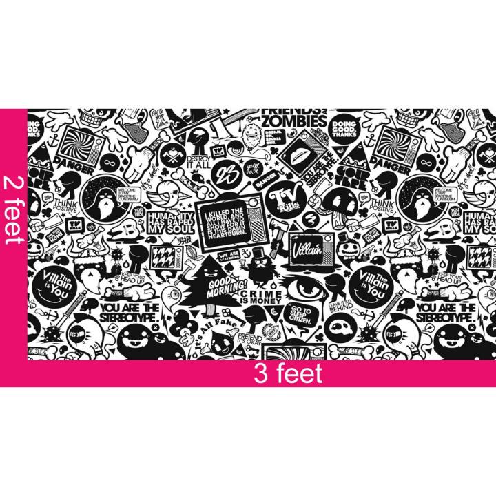 Full Body Sticker For Bicycle - Multicolor 3Feet / 2 Feet - Cycle Sticker - cycle sticker