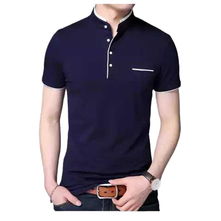 BLACK COLOUR COTTON SHORT SLEEVE T- SHART FOR MEN.