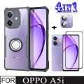 4In1 OPPO A5i Shockproof Phone Case for OPPO A5X A5 Pro Soft Ceramic Screen Protector Film+Camera Lens Glass Screen Protector+ Mobile phone holder. 