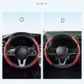 LI Car Steering Wheel Cover With Bling Diamond Segmented Wheel Protector Cover Sweat-absorbing Anti-Skid Interior Accessories. 