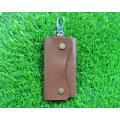 Leather Key Ring Holder Brown. 