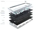 ZUOYA GMK67 customized Mechanical keyboard kit hot-swappable Bluetooth 2.4G Wireless RGB Backlit Gasket Structure keyboard 3-mod. 