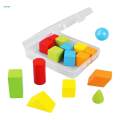 Montessori Mathematical Teaching Aids Educational Geometric Solid Blocks for Activity. 
