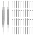 40PCS L 22mm Dia 1.5mm Stainless Steel Quick Release Spring Bars with 2PCS Double Tip Watch Band Remove Tool.