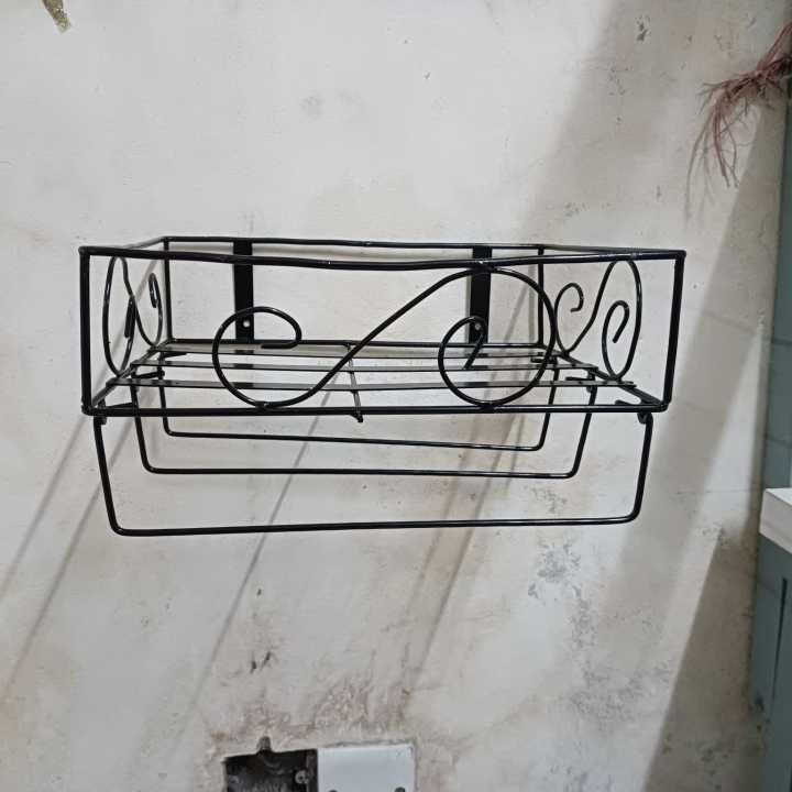 "Black%20Iron%20Quran%20Majid%20Rack%20with%20Zaynamaaz%20Holder%20%E2%80%93%20Wall-Mounted%20Square%20Design,%2012x10x3.5%20Inch%20%E2%80%93%20Easy%20to%20Install,%20Durable%20and%20Modern%20Storage%20%E2%80%93%201%20Pc"%20-%20Image%202