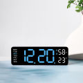 GC Digital Clock LED Electronic Alarm Clock, Date, Time, Week, Temperature, And Humidity Display, Modern Desk And Wall Clock, For Bedroom, Living Room And Office. 