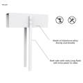 Metal Bifold Folding Door Lock Sturdy for Laundry Room White. 