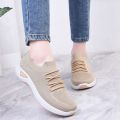 Elastic Female Tennis Shoes Socks Women's Net Breathable Shoes One Pedal Shoes2023Summer Women's Sports Shoes Tendon Bottom Mesh Surface Shoes.