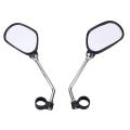 Bike Back Rearview Mirror-1 pair Bike Mirror-Black.