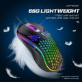 Redthunder D110 Wired Gaming Mouse, RGB Backlight, Lightweight 7200 DPI Honeycomb Optical Mouse For PC MAC PS5 Xbox Gamer. 