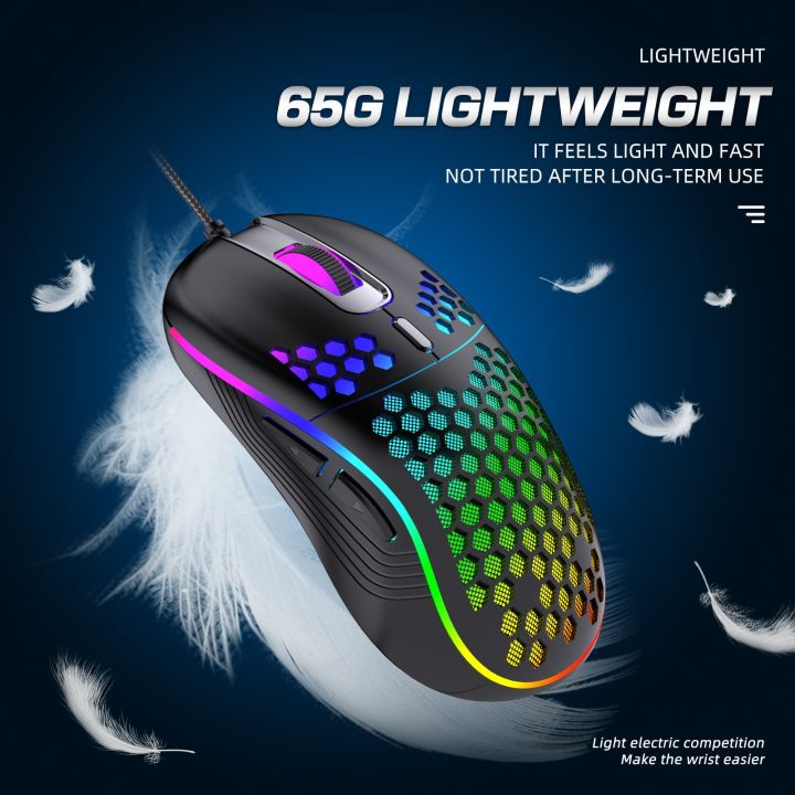Redthunder%20D110%20Wired%20Gaming%20Mouse,%20RGB%20Backlight,%20Lightweight%207200%20DPI%20Honeycomb%20Optical%20Mouse%20For%20PC%20MAC%20PS5%20Xbox%20Gamer%20-%20Image%204