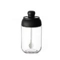 Kitchen Seasoning Bottle Set Household Sealed Moisture Proof Spoon Cover Integrated Glass Seasoning Jar.