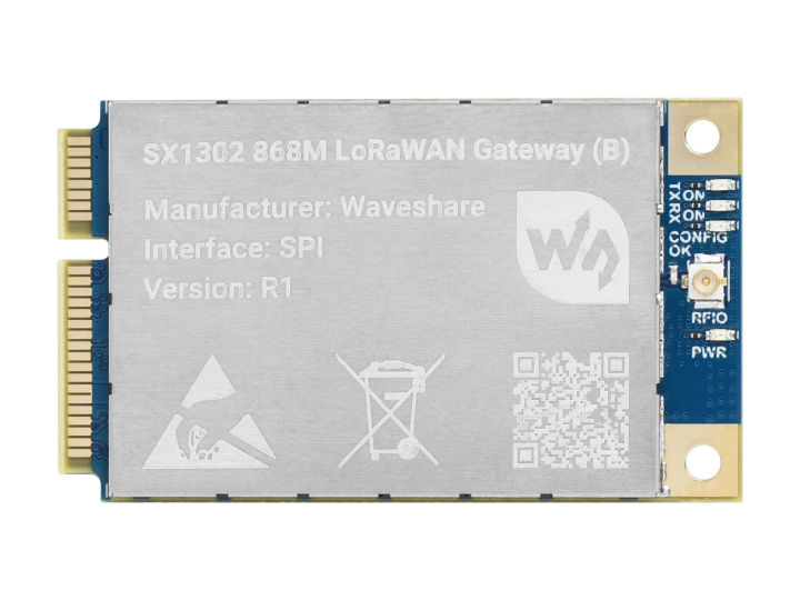 Waveshare%20SX130x%20868M/915M%20LoRaWAN%20Gateway%20Module/HAT%20For%20Raspberry%20Pi,%20Standard%20Mini-PCIe%20Socket,%20Long%20Range%20Transmission%20SPI%EF%BC%88HAT%20Included%EF%BC%89%20-%20Image%202