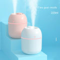 ABS Water drop 220ML Small Air Humidifiers for Home with 1M USB 6-10H Spray Diffuser Aroma Essential Mist Maker Colorful light. 