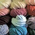 Chunky Chenille Yarn Plush Yarn Acrylic for Arm Knitting Bed Throw. 